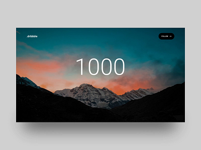 1000 Followers! 1000 1000followers animation appdesign graphicdesign motiongraphics productdesign uidesign uxdesign webdesign