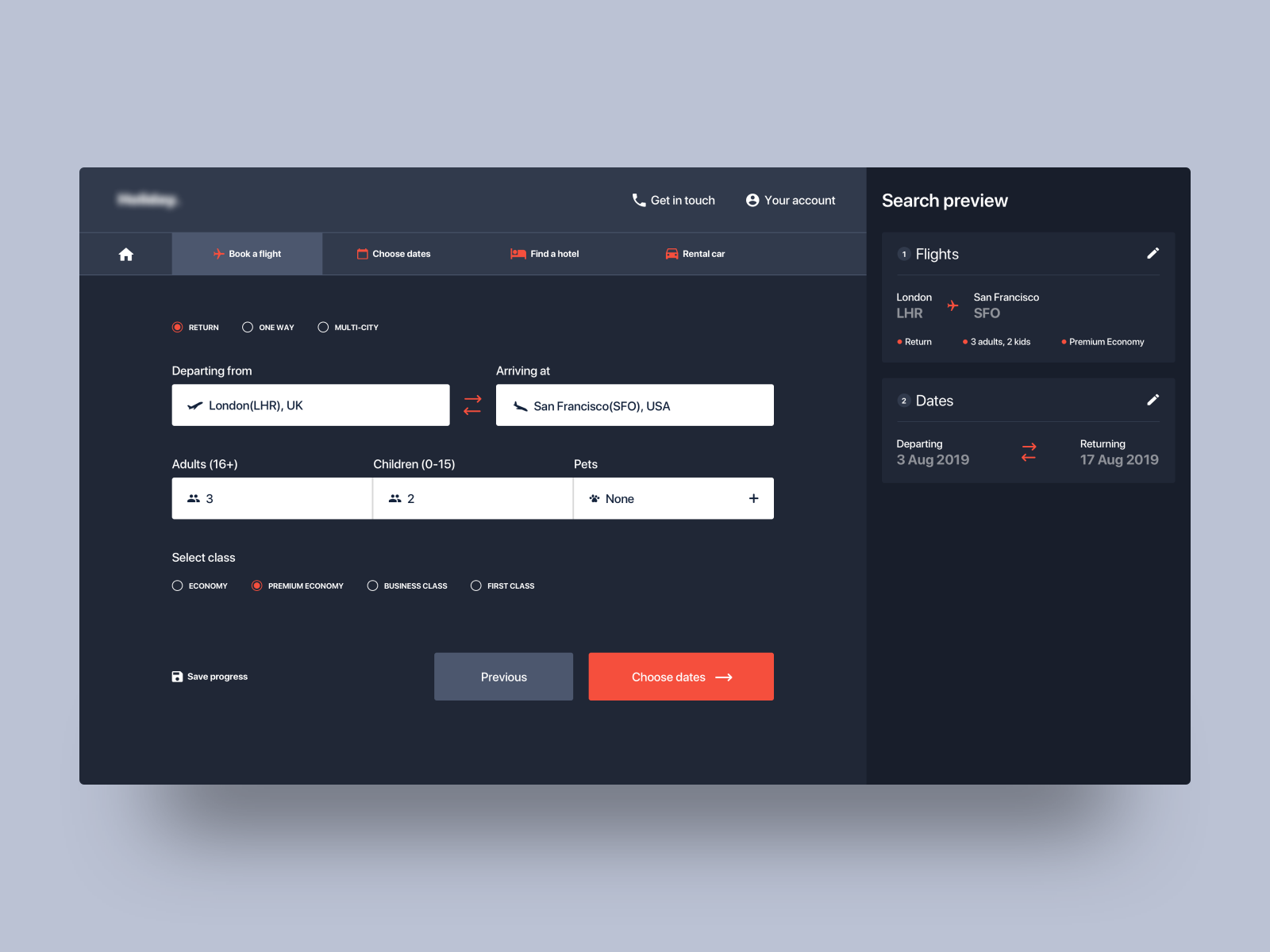 Choose Flights by Curtis Lee on Dribbble