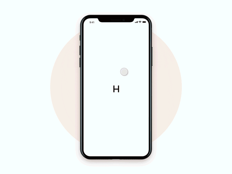 H. for you! animation flinto interacction ui