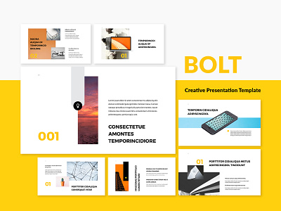 BOLT – Creative Presentation Template business corporate creative design google slide keynote layout marketing multipurpose powerpoint template pptx presentation template