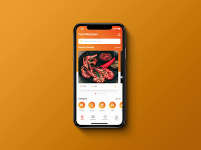 Food Recipes App design concept app design design concept food recipes
