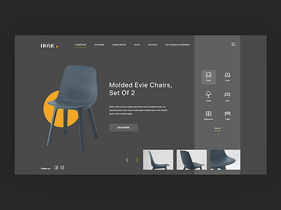 Furniture website furniture home page webshop