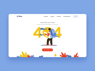 404 Page design