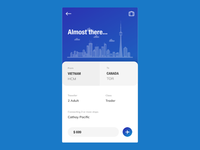 Concept Booking app