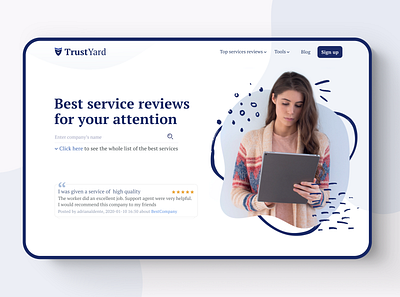 Trustyard - website design branding clear minimalism uidesign uiux web website