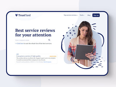 Trustyard - website design