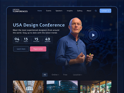 Design Conferences - Landing Page