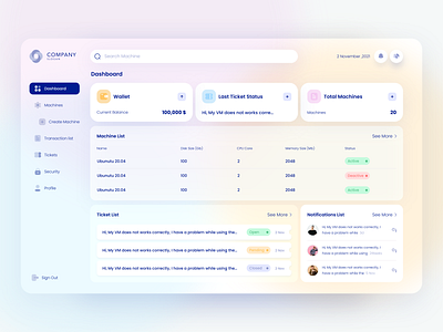 Dashboard UI/UX Design