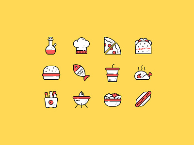 Restaurant Icon Pack design food icon outline