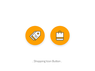 Shopping Icon Button button design icon minimal outline