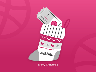 Dribbble Invitation christmas dribbble invitation