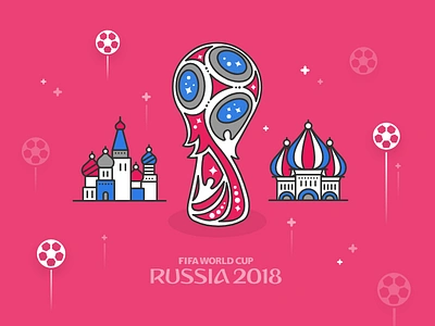 WorldCup2018 2018 cup fifa illustration kremlin russia world cup