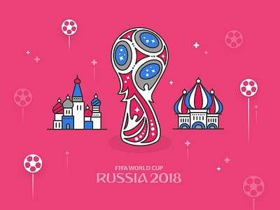 WorldCup2018 2018 cup fifa illustration kremlin russia world cup