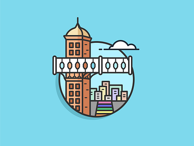 Tarihi Asansör - izmir, Turkey clean ui creative design dribbble icon illustration izmir logo outline trend trend 2019 turkey ui