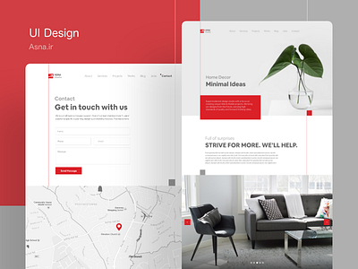 Asna.ir - website Redesign clean ui creative design dribbble trend typography ui ux webdesig