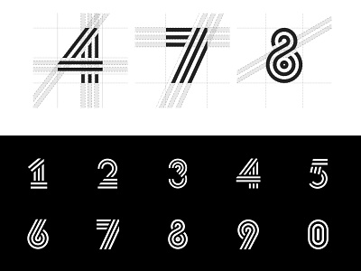 Sleepy Eight brand font numbers personal typography