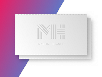Blind business cards (BBC) brand business cards colorful gradient mh