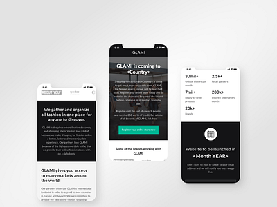 Coming Soon Page Mobile Preview — GLAMI