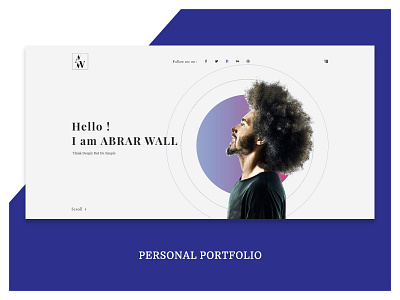 Personal Portfolio Design cv minimal design personal portfolio resume