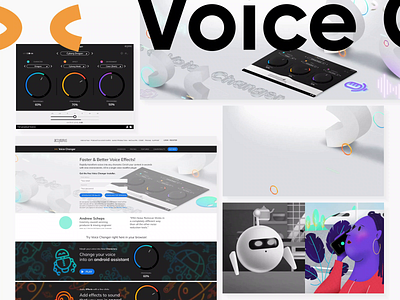 Voice Changer Ui, Page & Animation accusonus animation cave changer dragon effects fire interface landing plugin sound ui uidesign user video voice webdeisign webpage