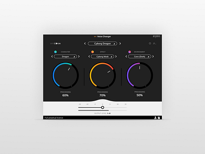 Voice Changer Ui, Page & Animation by Charisto K. on Dribbble