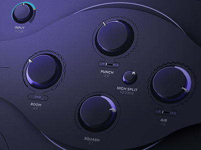 Beatformer UI design (desktop & iOS) app beatformer dial ear fancy headphones ios knob music music plugin music ui plugin purple sound ui uidesign uiux waveform