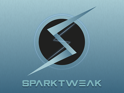 Spark Tweak Logo blue color delusion design graphic design light logo logo design sparktweak web design