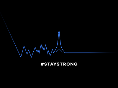 Stay Strong heart beating minimal paris peace pray pray for paris stay strong