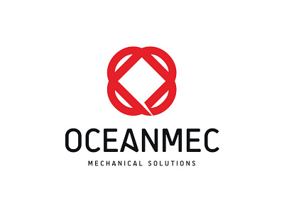 Oceanmec Logo atom circle energy logo machine oceanmec solution square symbol