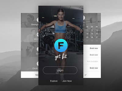 Fitness Mobile App app fitness fresh gym ios minimal mobile mobile app redesign simple ui ux