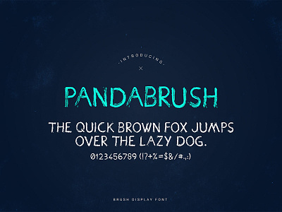 PandaBrush Font billboard brush font hand lettering lettering movie panda pandabrush poster script script font typeface