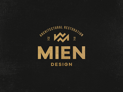 Mien Architecture architect architecture architecture logo branding design identity logo m letter m logo mark mien minimal restoration symbol typography vector
