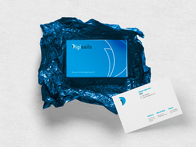 Digisails // Set sail in the digital world brand identity branding business card corporate d digital logo logotype sail stationery typography