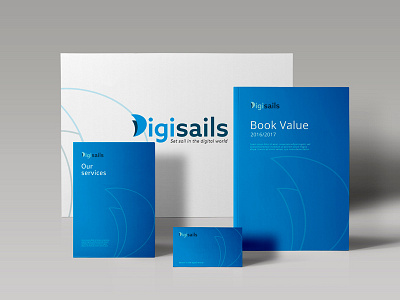 Stationery Digisails brand design brand identity branding d digital graphic design logo logotype sail stationery