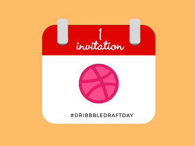1 Dribbble Invite behance dribbble dribbble invite dribbbledraftday invitation invite portfolio shot