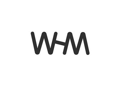 Who's Hosting Me - Logofolio 2015-2017 app digital brand brand identity grid process icon symbol logo design monogram system trend w h m