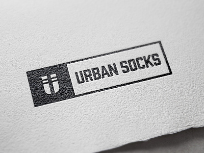 Urban Socks Logo behance brand identity branding dribbble icon logo design logotype mockup socks streetwear