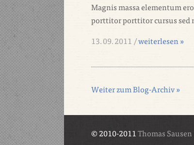 Bottom of my page background blog footer webpage