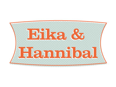 Eika & Hannibal - Logo logo orange retro