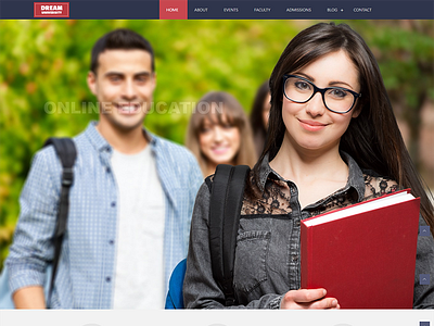 Dream University – Education HTML Template college education school student study teacher university