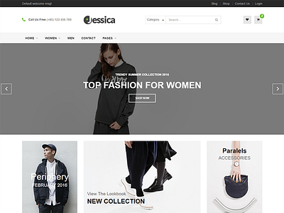 Jessica – Electronics & Shopping Template bootstrap ecommerce electronics fashion html5 mobile mobile app responsive servicing