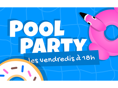 Pool Party Event Announcement announcement pool party