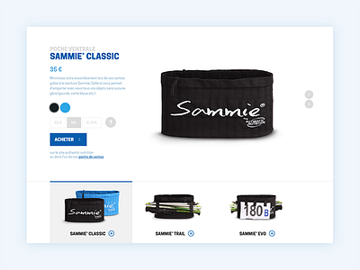 Running Belt - Product view landing page product view sammie