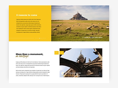 Mont Saint Michel - Webdesign concept / Focus 2