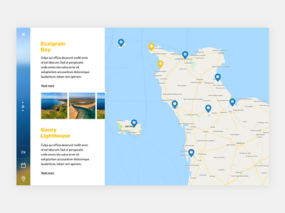 Xd - Daily Challenge #2 - Tourism Map Overlay adobe xd mapping overlay tourism webdesign xddailychallenge
