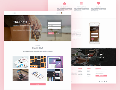 TheShots - Image listing template bootstrap classified directory dribbble gallery image instagram listing pinterest portfolio shots website