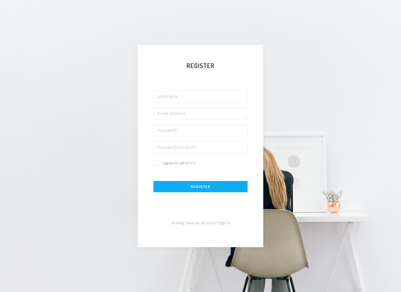 Dribbble Login register png By TheTheme io