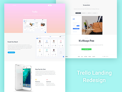 Trello landing page redesign