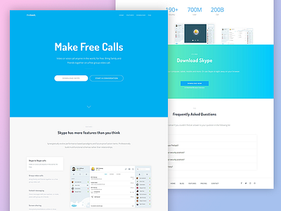 Skype landing page redesign