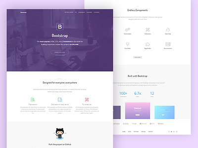 Bootstrap landing page redesign bootstrap framework landing page product redesign software startup thesaas webapp